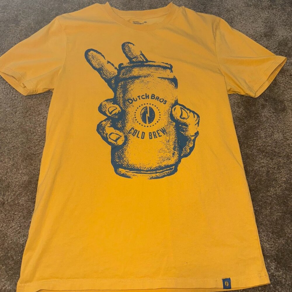 Mustard Yellow & Blue Cold Brew T-Shirt